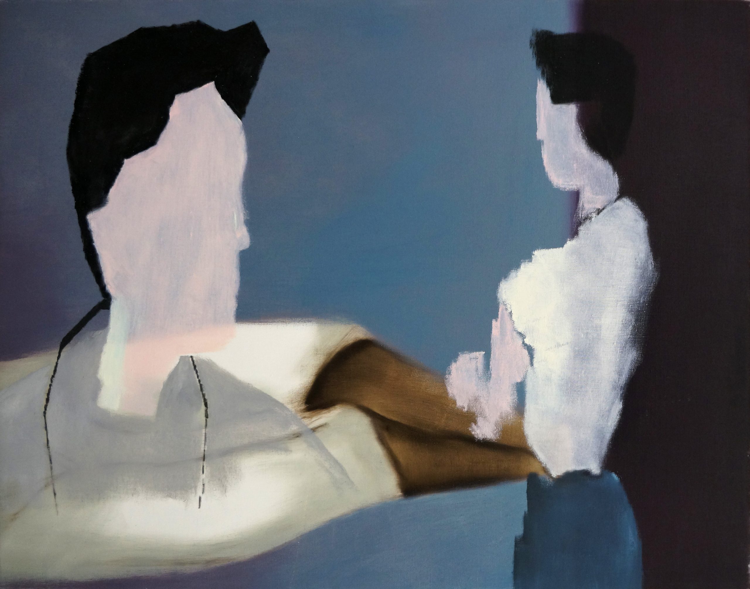 2_Miltos Manetas, Avatars (Tourists Naples) II, olio su tela, cm 123,5 x 97,5, 2022