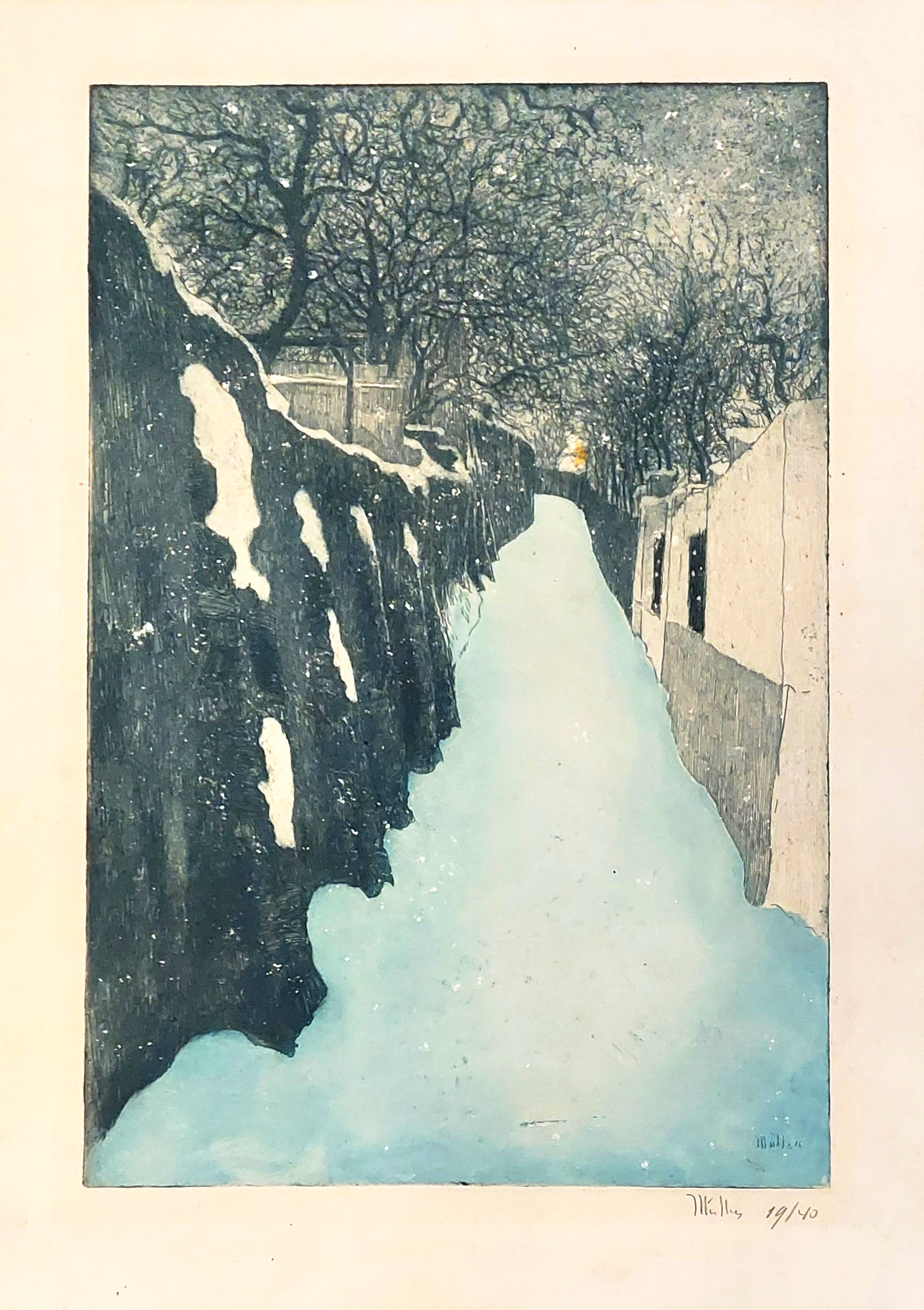 4- Montmartre, la rue Saint-Vincent en hiver. 1899