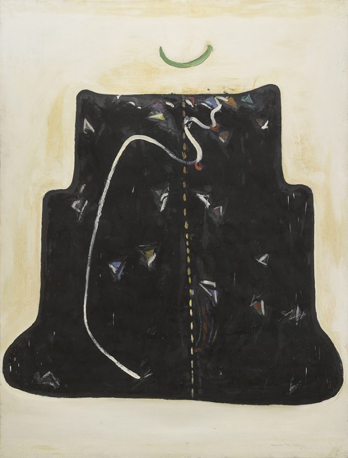 Gianni Madella, Trono, 1969, olio su tela, 170 x 130 cm.Foto Paolo Vandrasch