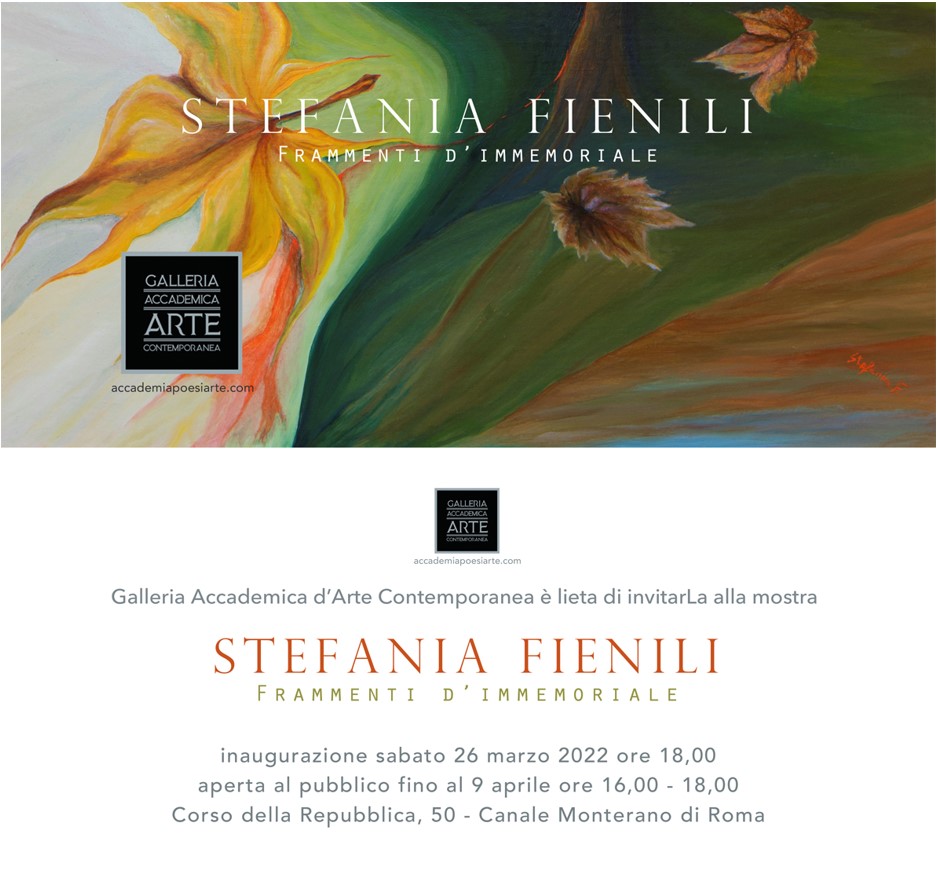 Invito Mostra Stefania Fienili in Galleria Accademica