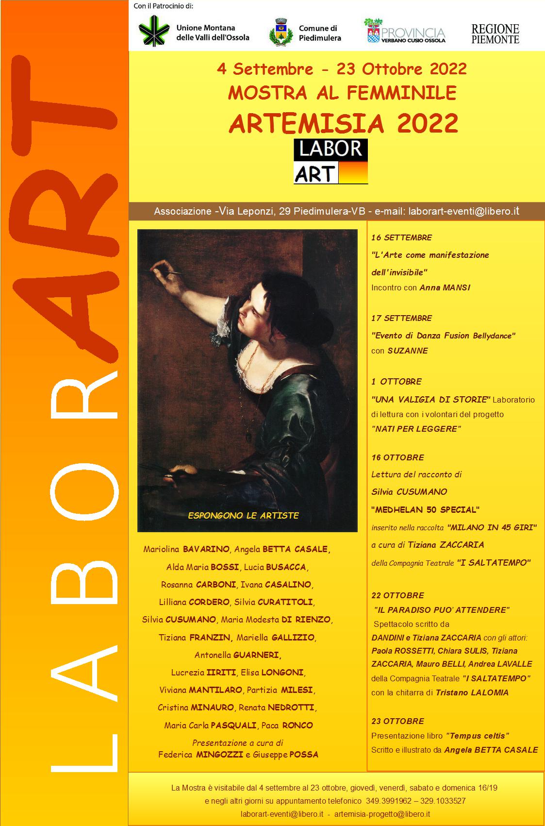 LOCANDINA ARTEMISIA 2022