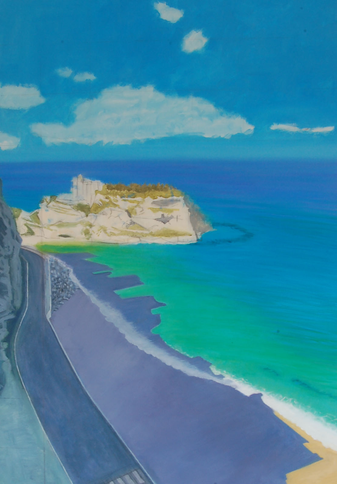 L'Ombra viola, 2021 olio su tela, 70 X 100cm