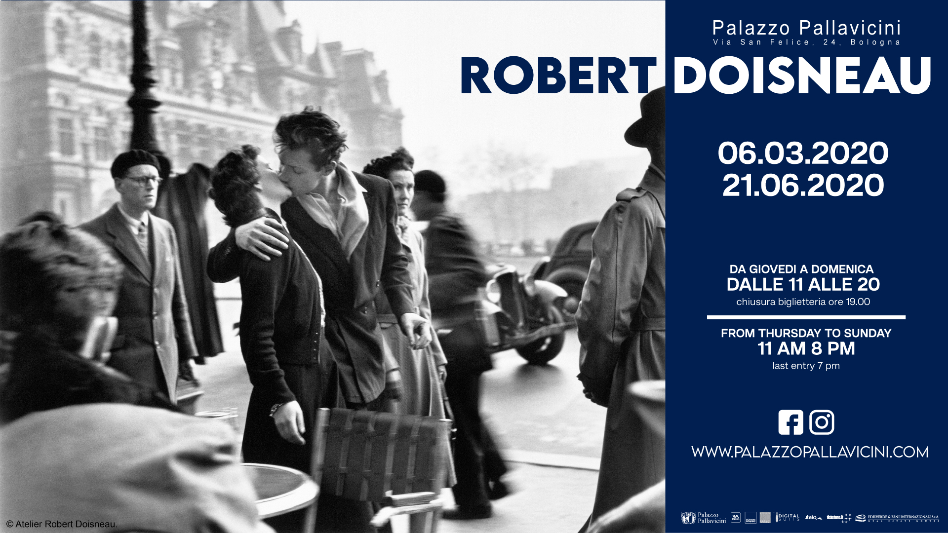 Locandina mostra_Robert Doisneau_Palazzo Pallavicini