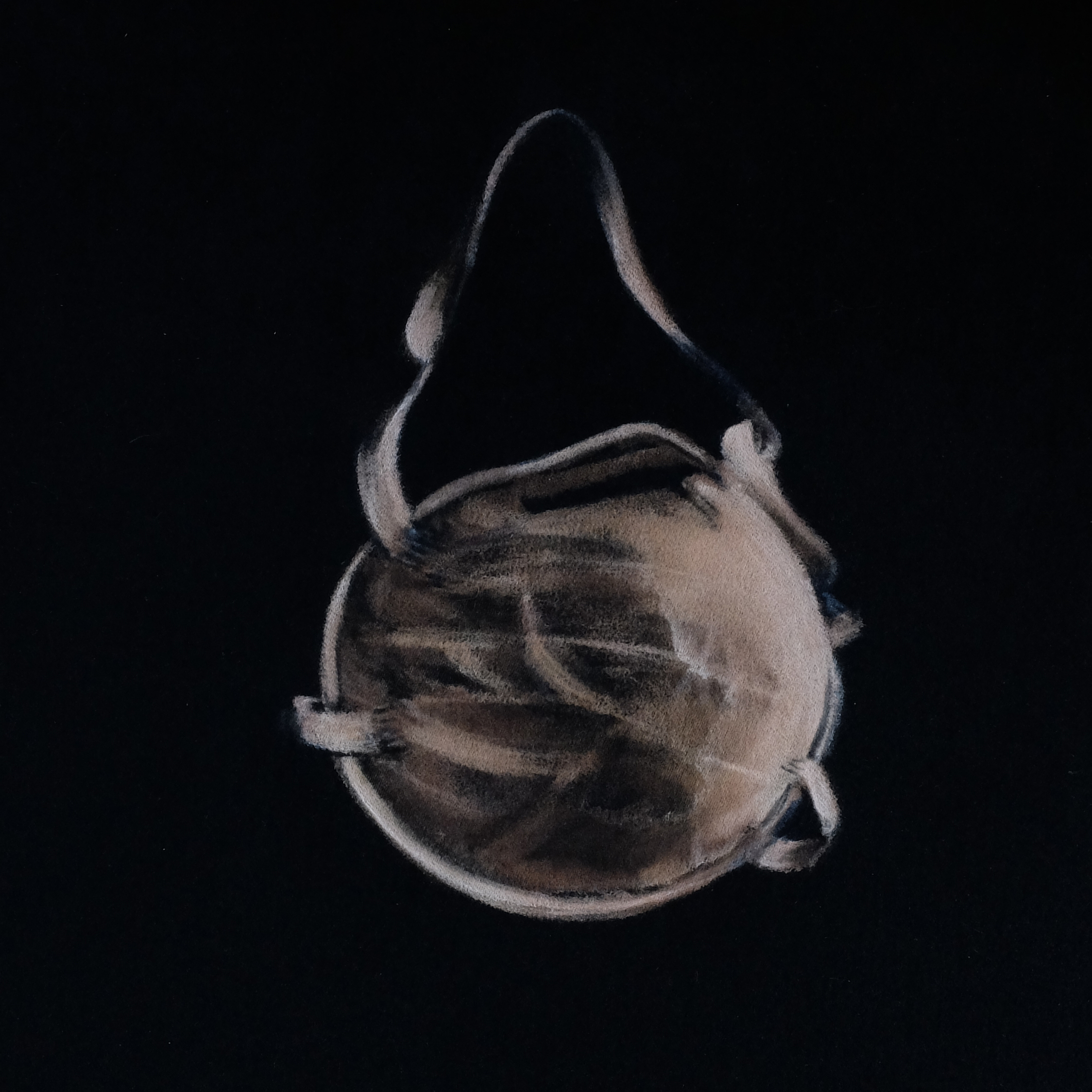 MASCHERINAMUCHINA_2020_Amuchina su fustagno nero_cm 30X30 (2)