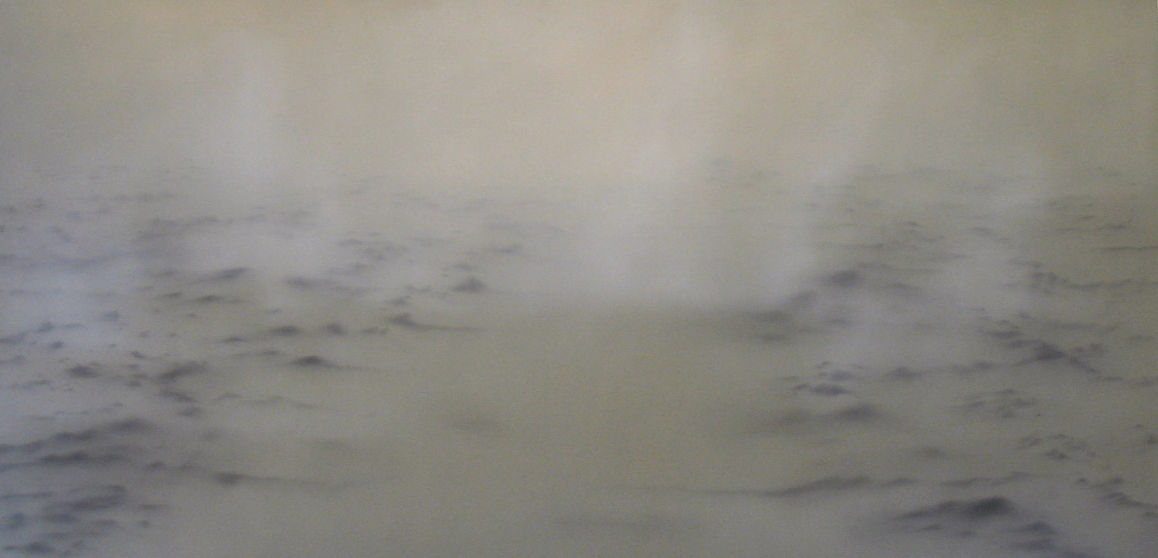 Manuela Sedmach, Heimlich, acrilico su tela, cm 140x280, 2014