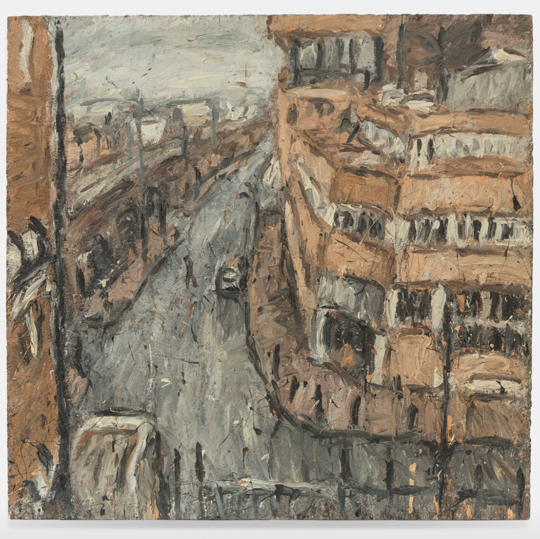 Mentmpre II,2018, oil on board, cm122.5x126,4