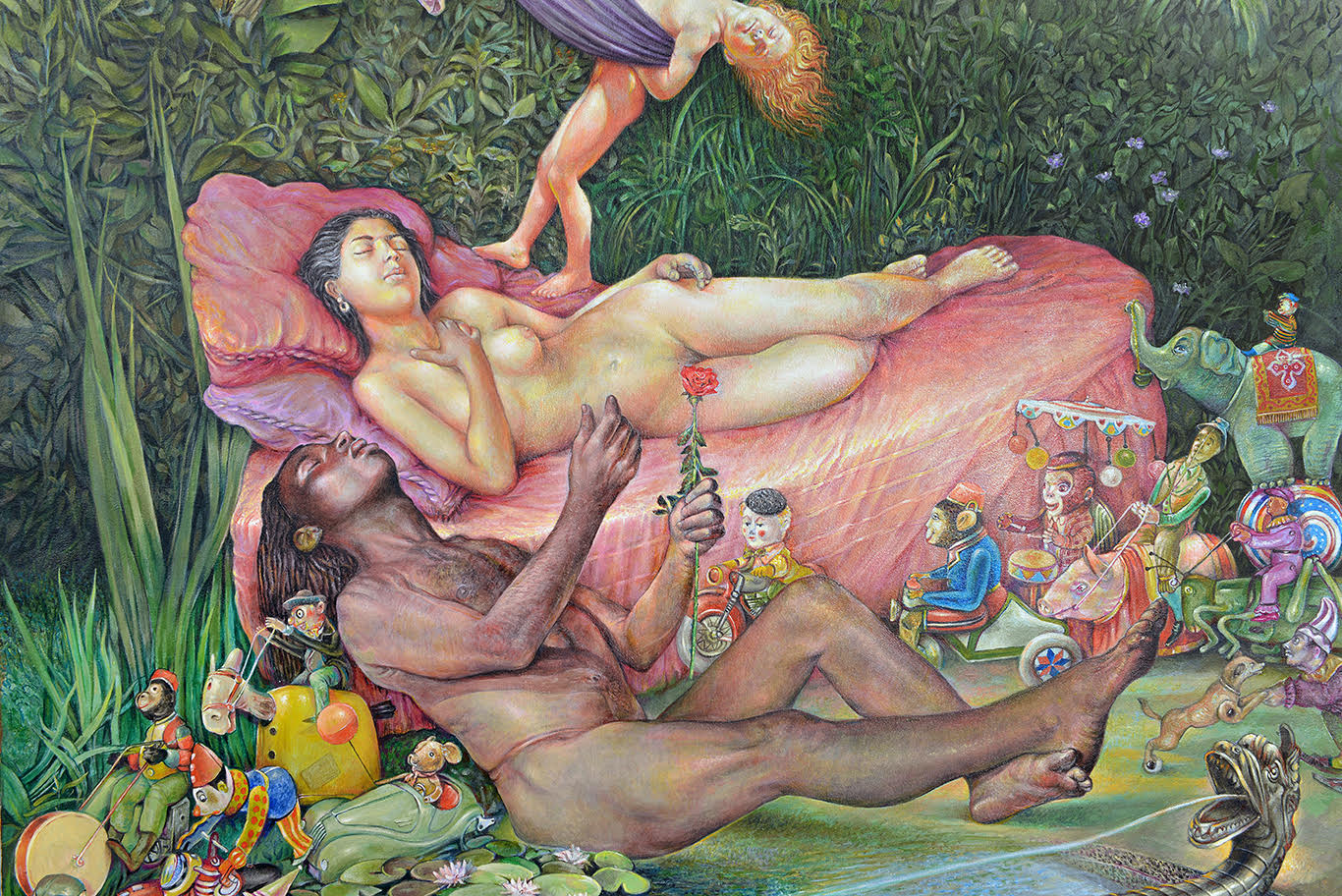 Momò Calascibetta _ Il giardino delle delizie_dettaglio 1