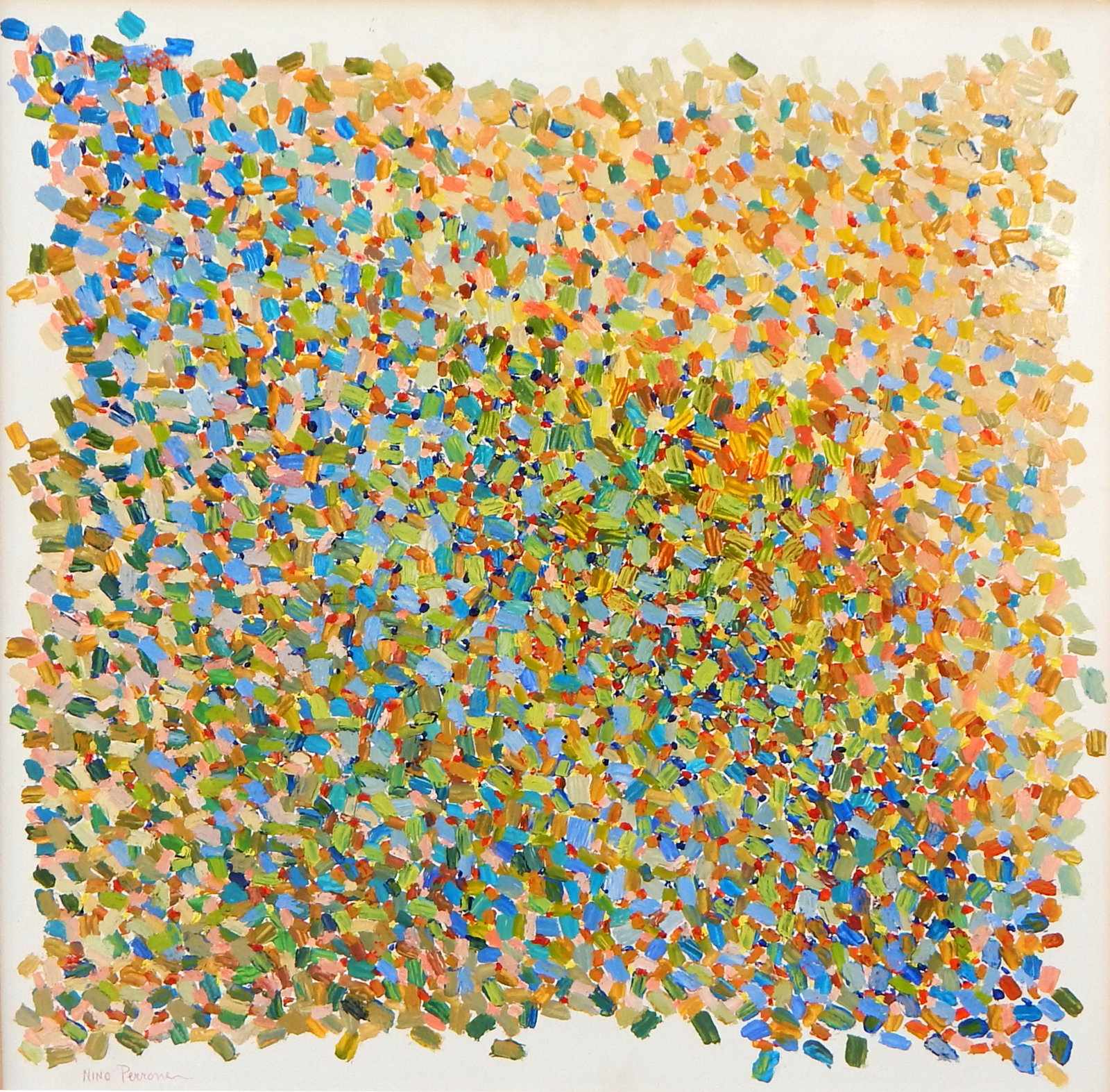 Perrone Nino, Energia Vibrante olio su massonite cm 69x69 anno 2012 (FILEminimizer)