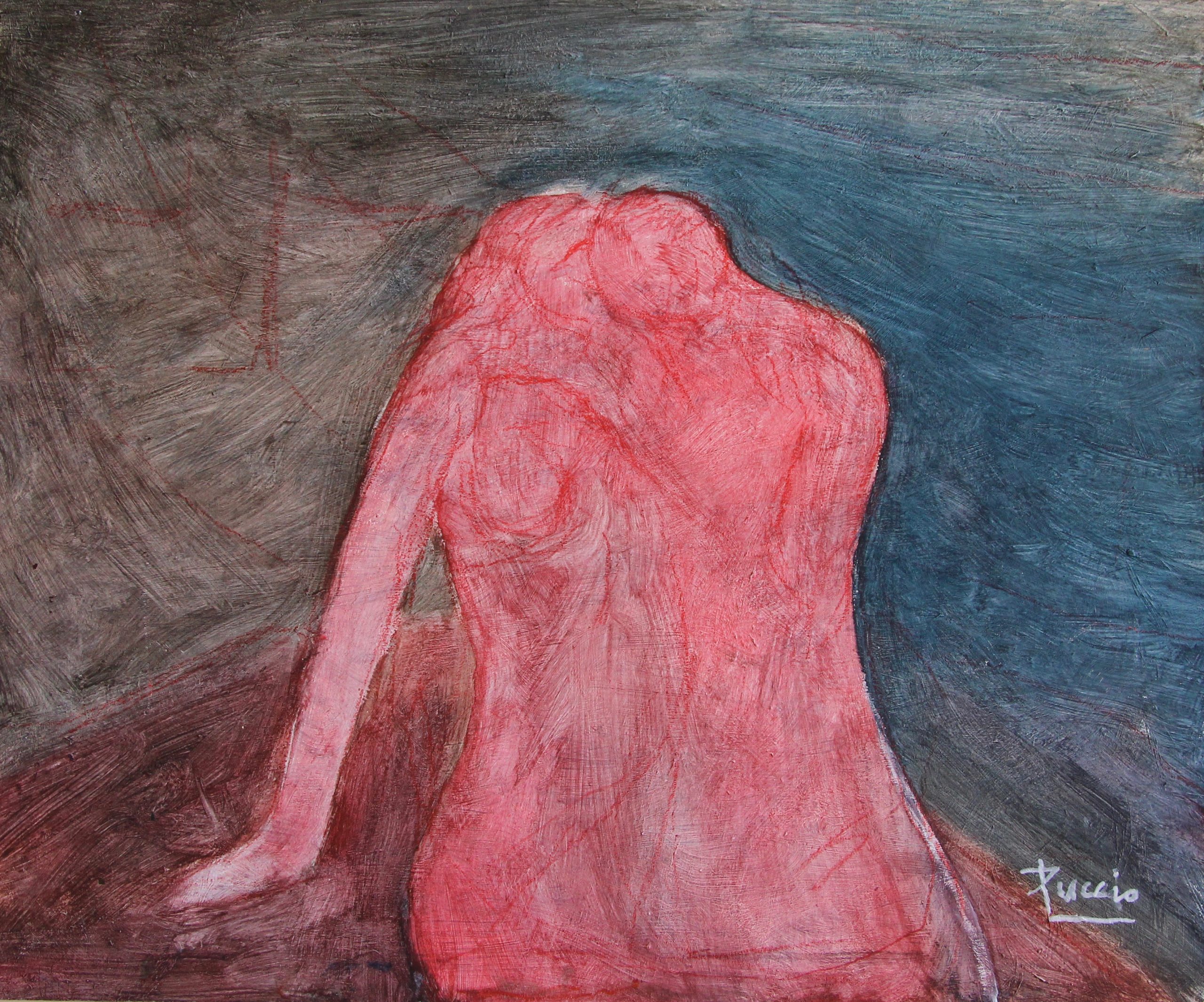 Puccio, Tutto s'illumina, olio su faesite, cm 50x50