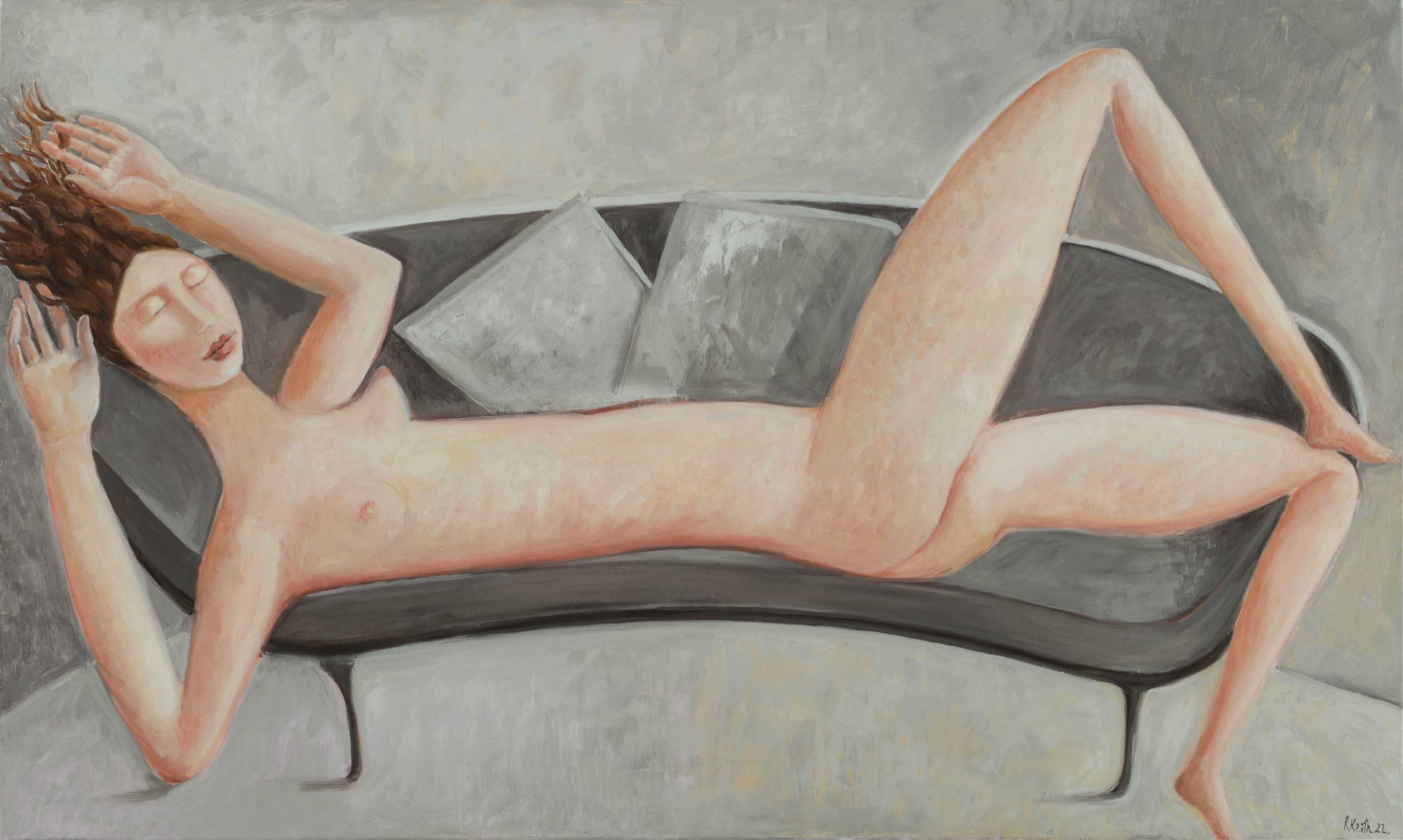 Rosalind Keith 'Surrender' 60 x 100 Olio si tela 2022