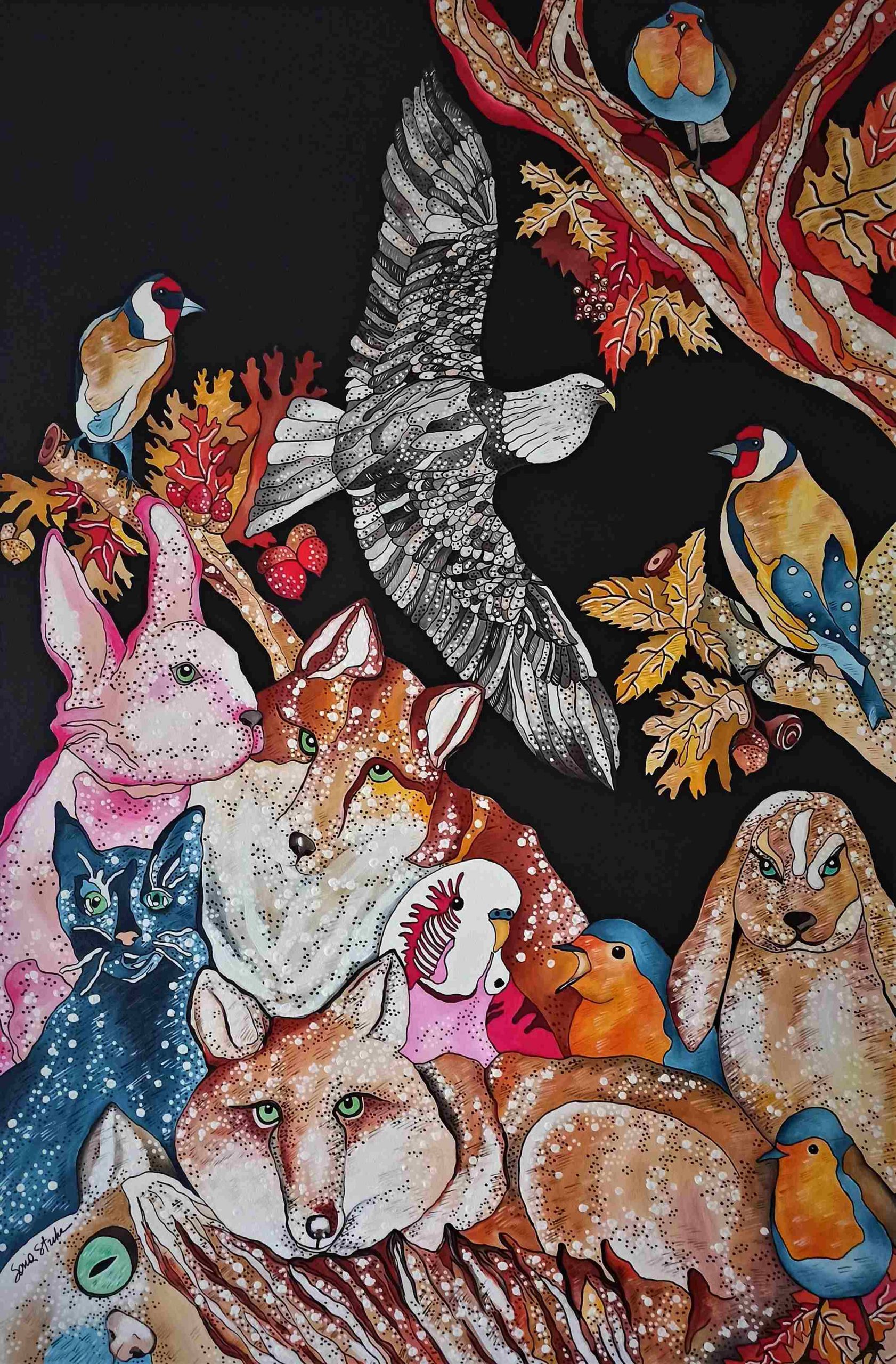 Sonia Strukul “Europa” - acrilico su tela, 80x120 cm, 2022