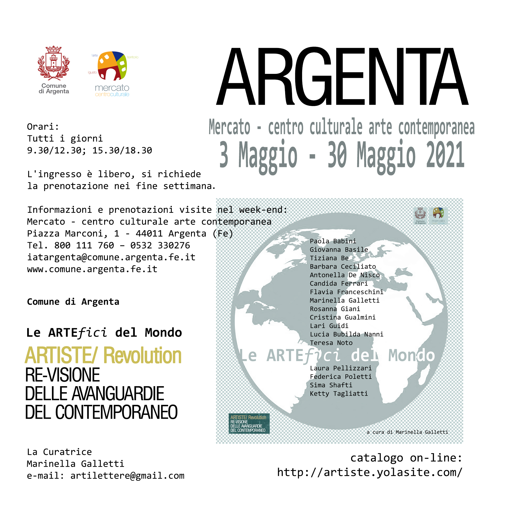 cartolina invito, Le artefici, maggio 2021_2