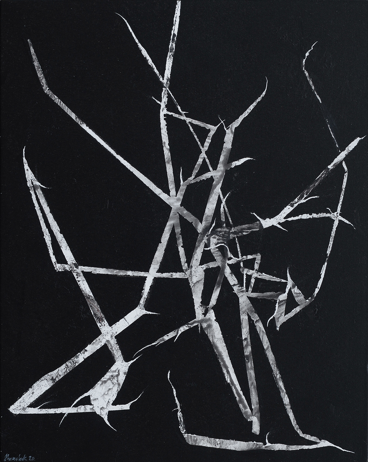 Łukasz Huculak, Heliotropy X, acrilic on canvas, 2021